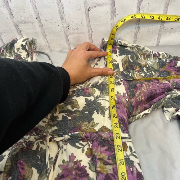 Free People Heart of Gold Watercolor Floral Dress - Picture 11 of 14